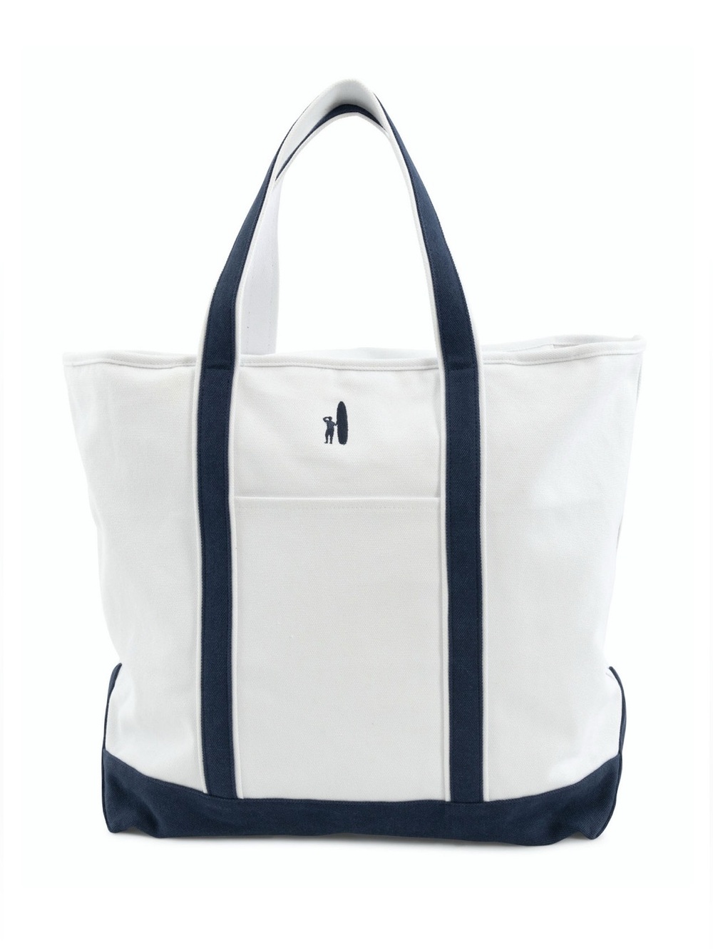Johnnie-O White Canvas Tote Bag